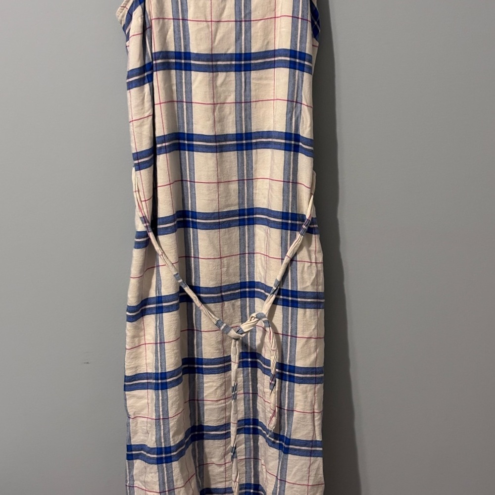 Old Navy Blue and Cream Plaid Dress